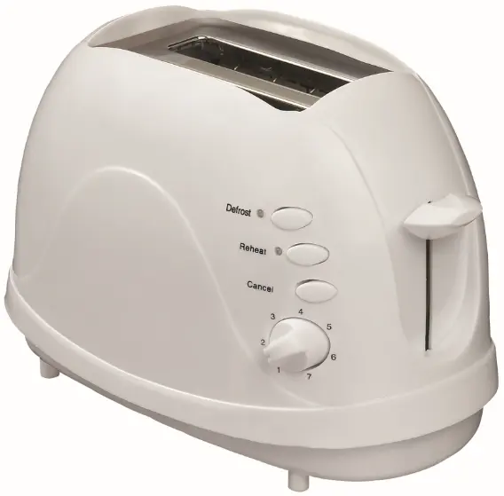 New Arrival Electric Smart 2 Slice Bread Bun Sandwich Long Slot Toaster With Mechanical Knob