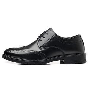 Chaussures en cuir pour hommes, haut de gamme, style britannique, pour le printemps, formelles, de mariage et brogues - Product Image 1