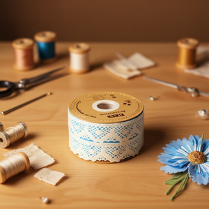 Strisce di pizzo ILAN 3,3 cm x 11 m colore crema per lavori artigianali e cucito - Product Image 1