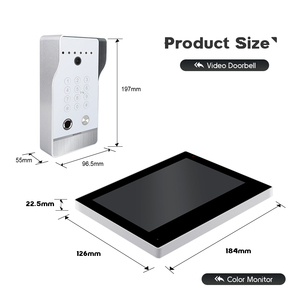 Interphone vidéo Interphone vidéo Écran tactile de téléphone de porte de 7 pouces pour multi-appartements - Product Image 4