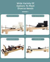 MJD W15 Lit de Pilates pour l'entraînement du tronc - Matériau en chêne, design portable pour studio de Pilates et exercices corporels