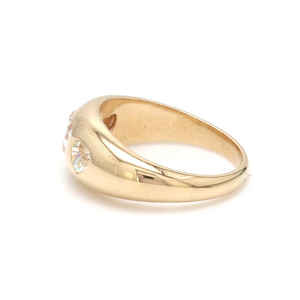 Anillos de Sello Minimalistas de Lujo con Tres Corazones de Diamantes en Oro de 14k, Exquisitos y Modernos, Certificados por Karat, para Aniversario de Mujer - Product Image 2