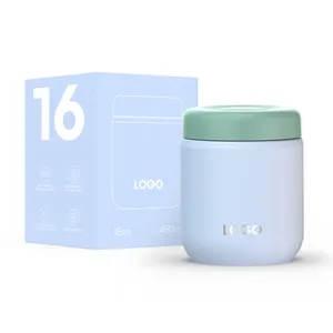 Fábrica Fornecedor Lunch Box Parede Dupla 304 Aço Inoxidável Food Jar Vacuum Isolado Food Container