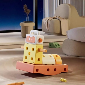Blocs de construction géants souples DIY pour tout-petits, puzzle de voiture multifonctionnel, grandes pièces à empiler, jouets éducatifs interactifs - Product Image 3