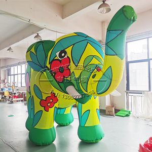 Elefante Inflable de Dibujos Animados, Material de PVC, de 8 a 13 Años, Modelo para Exhibición en Parques Temáticos de Animales - Product Image 2