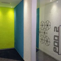 Panneaux acoustiques écologiques pour hôtels, vente chaude, 100% mousse de polyuréthane, densité 25D, éponge en nid d'abeille, insonorisation des murs