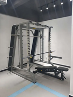 Rack de musculation commercial Smith Machine robuste pour entraînement de force, idéal pour la salle de sport et la maison