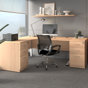 Hiện đại ba ngăn kéo di chuyển bệ credenza nhà máy bằng gỗ Bảng điều khiển văn phòng Tủ hồ sơ với khóa cho hội thảo hoặc phòng ngủ - Product Image 3