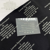 Étiquettes de col en PVC personnalisées, lavables, thermocollantes, pour t-shirts et vêtements, design sans étiquette