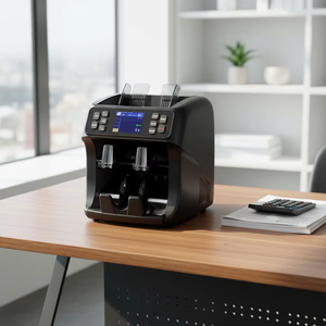 Machine à compter l'argent personnalisée avec deux compartiments pour billets <span class=keywords><strong>EUR</strong></span>, GBP, USD, <span class=keywords><strong>AUD</strong></span>, INR, AED, TRY, XOF, GHC - Product Image 1