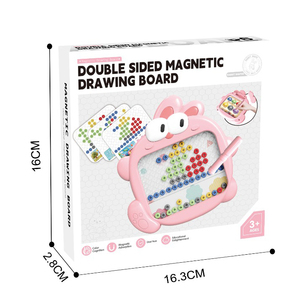 2025 çocuklar sıcak satış eğitim Doodle karikatür boncuk çizim kurulu oyuncak Mini mıknatıs Coloful boncuk çizim oyuncak - Product Image 6