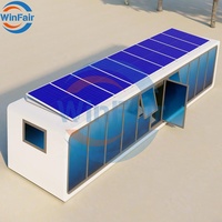 WinFair Eco Solar Powered Luxury Space Capsule Design Cabine préfabriquée Apple pour glamping Resorts Shop Outdoor.apple Cabin