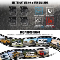 Sistema de Seguridad con Video y Detección de Punto Ciego AI BSD para Autocaravanas, Camiones y Automóviles, Cámara de 360 Grados, Monitor de Espejo Retrovisor, TV, Caja Negra