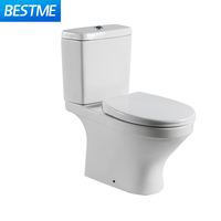 WC moderne à double chasse en céramique, à sortie verticale (S-Trap) ou horizontale (P-Trap), cuvette allongée, sanitaires en deux pièces pour salle de bain, différentes tailles