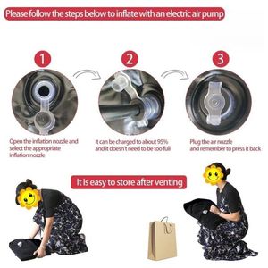 Divano gonfiabile in PVC floccato con cinghie, materasso a gambe divaricate, sedia per giochi sessuali, attrezzi per il sesso per adulti, per coppie e donne - Product Image 6
