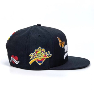 Custom a Frame 6 Panel 3D Bordado Vintage <span class=keywords><strong>59</strong></span> <span class=keywords><strong>Fifty</strong></span> Gorra ajustada Gorras Deportes Sombrero Casquettes Gorras de béisbol Trucker Snapback <span class=keywords><strong>Cap</strong></span> - Product Image 4