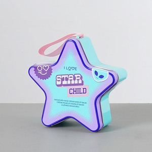 Tùy Chỉnh In Sao Hình Kim Loại Quà Tặng Hộp Thiếc Kẹo <span class=keywords><strong>Tin</strong></span> Kỳ Nghỉ Bao Bì Trang Trí Thực Phẩm Cấp Lưu Trữ Container Nhà Sản Xuất - Product Image 1