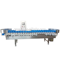 Industriële automatische weeg- en sorteermachine voor vis, fruit, groenten, noten, 304 roestvrij staal, hoge efficiëntie