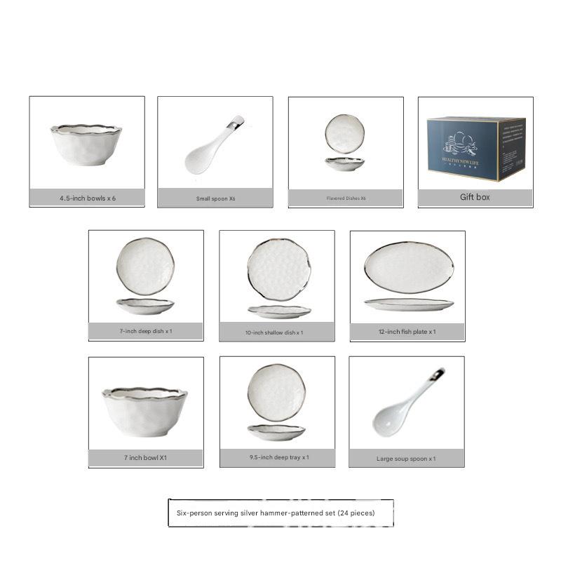 Argent : Ensemble pour 6 personnes