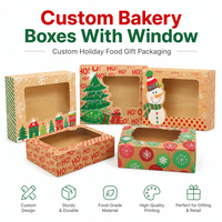 Boîtes de boulangerie rigides personnalisées en gros avec fenêtre, revêtement UV, fermeture magnétique et poignée pour emballage de gâteaux et bonbons, logo personnalisé
