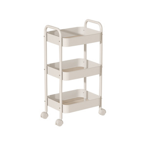 <span class=keywords><strong>Carrello</strong></span> Pieghevole <span class=keywords><strong>con</strong></span> <span class=keywords><strong>Ruote</strong></span>, Scaffale Portaoggetti per Bagno, Scaffale Mobile a 5 Ripiani per Soggiorno, Versatile e Portatile - Product Image 1