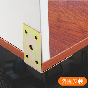 Soporte de Ángulo Recto Reforzado de 4 Orificios, Soporte de Esquina de 90 Grados para Muebles, Soporte de Estante en Forma de L, Envío Gratuito - Product Image 5