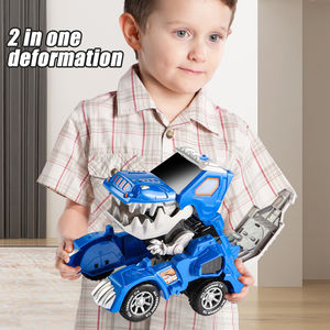 Kinderspeelgoed Auto Vervorming Muziek Licht Robot Wandelen Dinosaurus Speelgoedauto Voor Kinderen - Product Image 4