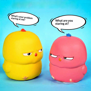 Juguetes de descompresión de pollo amarillo pequeño y lindo, de PU de rebote lento, de plástico, para aliviar el estrés, regalos divertidos para niñas - Product Image 2