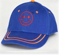 Blauwe geborduurde baseballcap unisex, 6 panelen, verstelbaar, sportcap met gebogen klep voor dagelijks buitengebruik