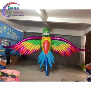 Giant Decoratie Flash Opblaasbare Papegaai Voor Vakantie Reclame - Product Image 4
