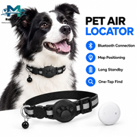 Traceur GPS intelligent Bluetooth pour animaux de compagnie (iOS), étanche, anti-perte, pour chats et chiens, avec pile bouton, sans abonnement mensuel requis