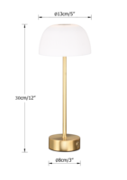 A8352-1 lampe de table LED de bureau de chevet rechargeable légère et élégante moderne pour restaurant d'hôtel d'étude