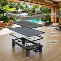 Table de Billard Professionnelle Bojue Neuf Billes 9 Pi Applicable en Compétition avec Cadre en Aluminium, Système de Retour Automatique des Billes et Ardoise de Luxe pour Usage Domestique