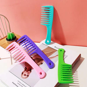 Custom LOGO Detangling Shower Heat-Resistant <strong>Large</strong> Plastic <strong>Hair</strong> Wide Tooth <strong>Hair</strong> Wig <strong>Comb</strong> For Curly <strong>Hair</strong> - Product Image 5