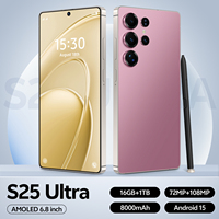Version Globale 2025 Original S25 Ultra 6,8 Pouces Deca Core 108MP LTE 16 Go+1 To Android 15 HD 5G Smartphone de Jeu Débloqué