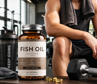 Gélules d'huile de poisson à formule personnalisée, oméga-3 EPA DHA, soutient le système immunitaire, usage quotidien pour adultes, en vrac