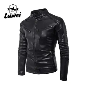 Rajut Cappotto Uomo Manteau Fausse fousure Hiver实用程序Homme Jaqueta Motociclista Giacca Pelle Blouson Moto男士夹克