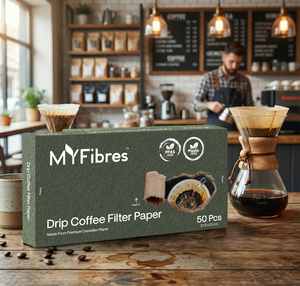 Canadian Eco-Friendly Disposable Natural <b>Coffee</b> <b>Filter</b> 4 cups 21 x 21cm 50pcs Cone Shape <b>Coffee</b> Tool - Product Image 5