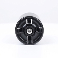 Boîtier de rangement et adaptateur de piles AA en plastique et métal GLOBALTONE GT3-1501A UM-3 (taille D) noir, à assembler soi-même pour l'électronique