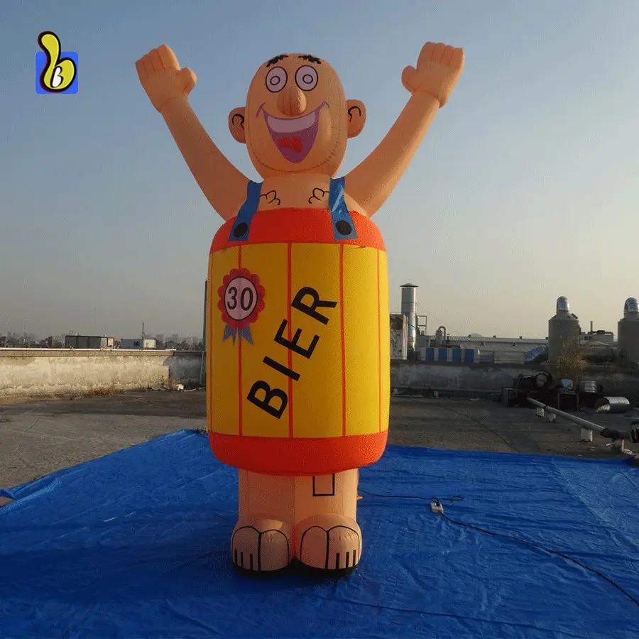 Happy Bear Bar Man Inflatable Abraham Cartoon to Netherlands