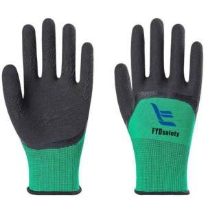 Gants de travail industriels enduits de <span class=keywords><strong>latex</strong></span> de protection Gants de travail doublement enduits de sécurité - Product Image 5