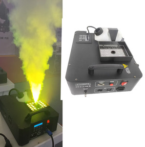 Chuyên nghiệp 1500 wát LED <span class=keywords><strong>RGB</strong></span> màu Fogger điều khiển từ xa điện kim loại Máy cho sân khấu Disco DJ bên khói máy - Product Image 2