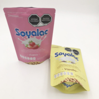 Sachet Doypack Personnalisé pour Lait en Poudre, Sac d'Emballage Alimentaire en Plastique Refermable avec Fermeture Zip, Qualité Alimentaire