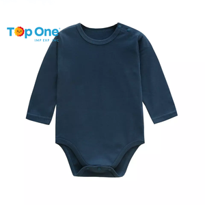 TopOne alta calidad 100% algodón peinado recién nacido ropa de bebé Lisa chaleco niña niño personalizado bebé mamelucos - Product Image 3