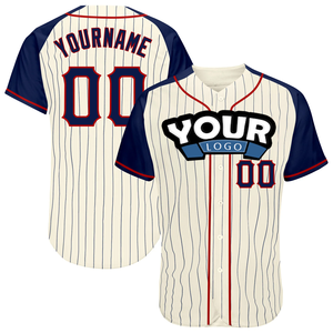 Maillots de baseball personnalisés en gros pour hommes, logo par sublimation, équipe de baseball, maillots vierges de qualité supérieure, rayés, à séchage rapide, maillots en mesh imprimés - Product Image 2
