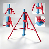 Trépieds de stabilisation de supports, moyeu central, galvanisés à chaud, échafaudage léger, trépieds Ringlock pour support de charges lourdes