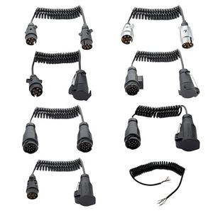 7-Core Plástico Plug Socket Power Signal Primavera Fio de Extensão Cabos para Off-Road Veículo Modificação <span class=keywords><strong>Trailer</strong></span> Cablagem - Product Image 1