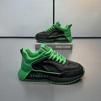 Chaussures décontractées tendance pour hommes à semelle souple et respirante, baskets basses respirantes pour hommes, baskets décontractées polyvalentes et tendance à blocs de couleur