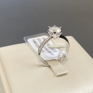 SANYI IGI <span class=keywords><strong>GIA</strong></span> <span class=keywords><strong>Report</strong></span> da 1CT a 3CT CVD HPHT Lab Diamond 14k 18k oro massiccio anello di fidanzamento rotondo anello di diamanti coltivato da laboratorio - Product Image 2