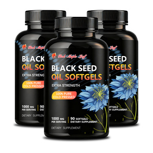 Aceite de Semilla Negra con Fibra Prebiótica en Cápsulas Blandas |   Nigella Sativa para el Apoyo Intestinal y Metabólico |   60 Cápsulas |   GMP - Product Image 1